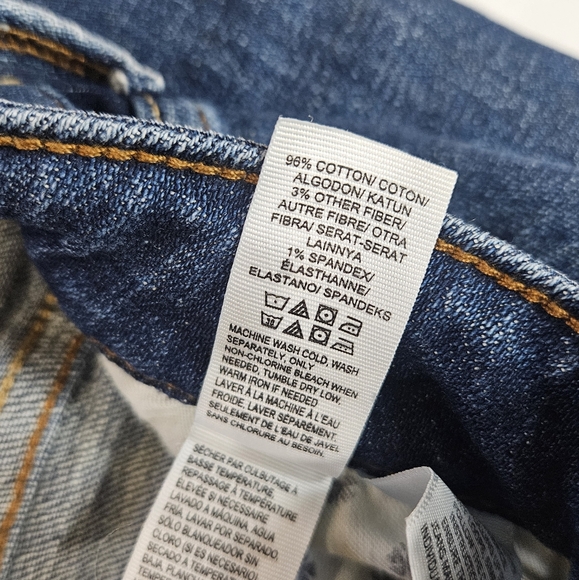 Lucky Brand Jeans Womens Size 2 Lolita Skinny Dark Wash Distressed‎ Skinny Denim - Picture 8 of 9